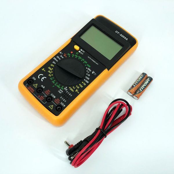 Мультиметр цифровой тестер Digital Multimeter DT9205A со звуком, для автомобиля, хороший мультиметр 00017262 фото