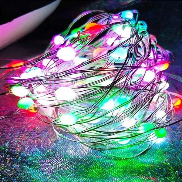 Новорічна розумна світлодіодна гірлянда encora xmas lights, 100led, 10м з керуванням через bluetooth 00024820 фото