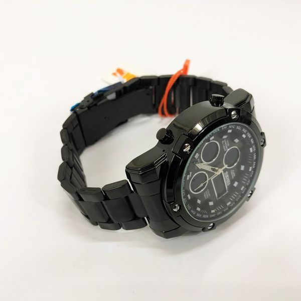 Часы наручные мужские SKMEI 1389BK BLACK, водонепроницаемые мужские часы. Цвет: черный 00022036 фото