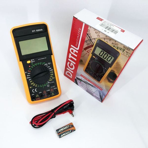 Мультиметр цифровой тестер Digital Multimeter DT9205A со звуком, для автомобиля, хороший мультиметр 00017262 фото