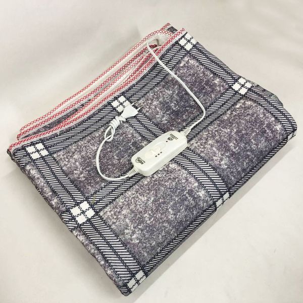 Электропростынь электрическая простынь с подогревом Electric Blanket 150х170см. Цвет: серый с фиолетовым оттенком 00013615 фото