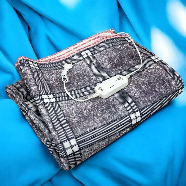 Электропростынь электрическая простынь с подогревом Electric Blanket 150х170см. Цвет: серый с фиолетовым оттенком 00013615 фото