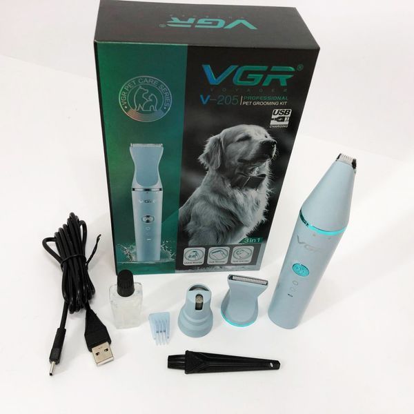 Аккумуляторная машинка для стрижки животных VGR 3 в 1 V-205 00021885 фото