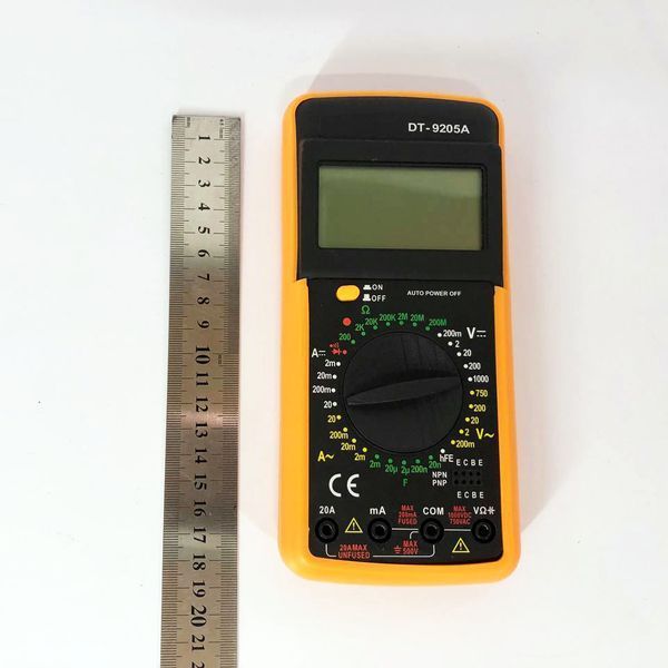 Мультиметр цифровой тестер Digital Multimeter DT9205A со звуком, для автомобиля, хороший мультиметр 00017262 фото