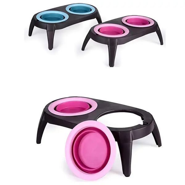 Миска Pet Bowl Set двойная на сложной подставке для собак и кошек 00021961 фото