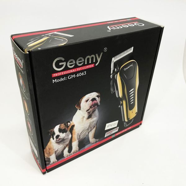 Машинка для стрижки тварин Gemei GM 6063 + 4 насадки грумінгу 00021880 фото
