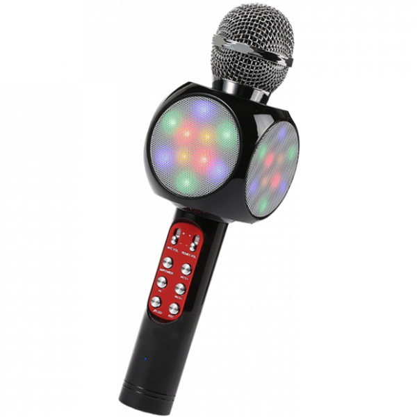 Беспроводной микрофон караоке bluetooth WSTER WS-1816. Цвет: черный 00016219 фото