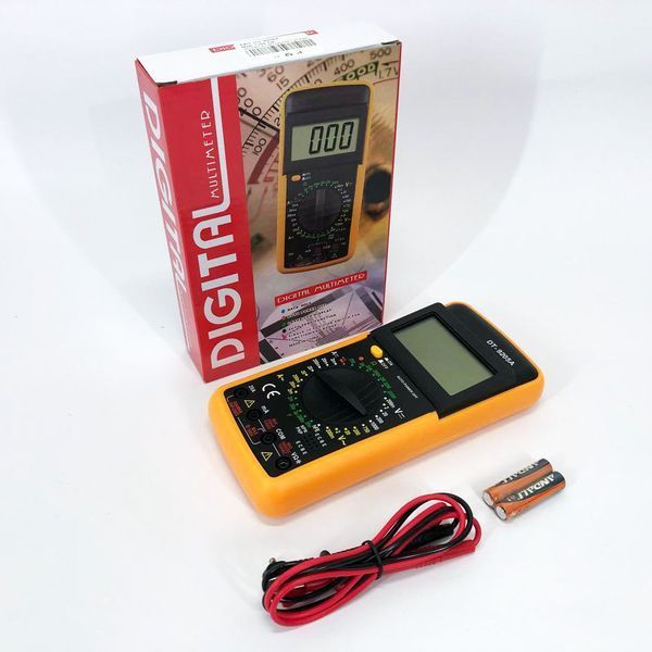 Мультиметр цифровой тестер Digital Multimeter DT9205A со звуком, для автомобиля, хороший мультиметр 00017262 фото