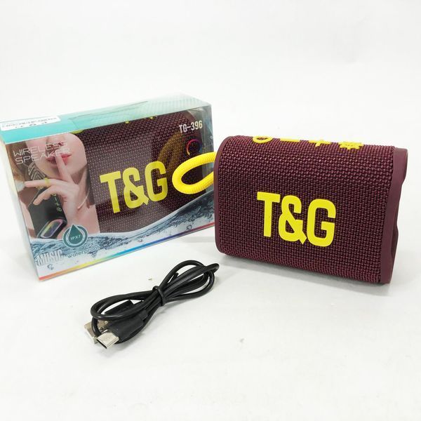 Bluetooth-колонка TG396. Цвет: бордовый 00017460 фото