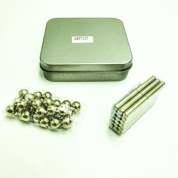 Магнітний конструктор Buckyballs n Buckybars, 64 деталі, магнітна іграшка неокуб, магнітний конструктор 00016215 фото