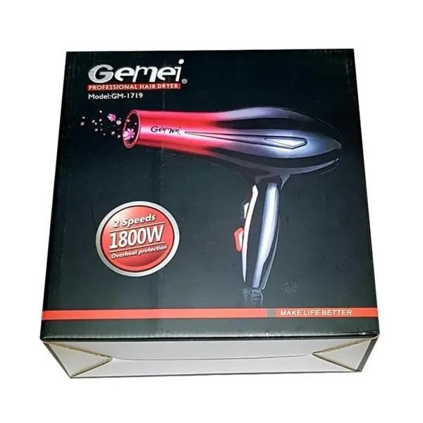 Фен для волос Hair Dryer Gemei GM-1719 00021537 фото