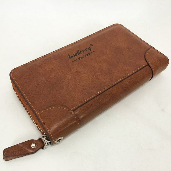 Кошелек кожаный мужской Baellerry leather brown, кошелек мужской для карточек. Цвет: коричневый 00018425 фото