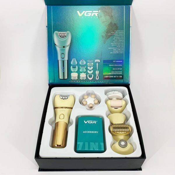 Эпилятор VGR V-756 GOLD 7 в 1 00014876 фото