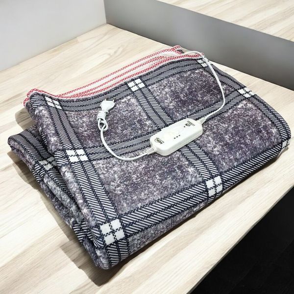 Электропростынь электрическая простынь с подогревом Electric Blanket 150х170см. Цвет: серый с фиолетовым оттенком 00013615 фото