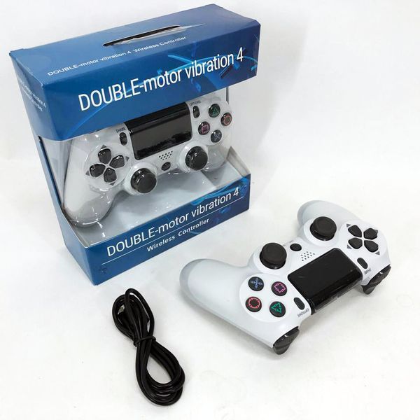 Джойстик DOUBLESHOCK для PS 4, бездротовий ігровий геймпад PS4/PC акумуляторний джойстик. Колір білий 00016337 фото