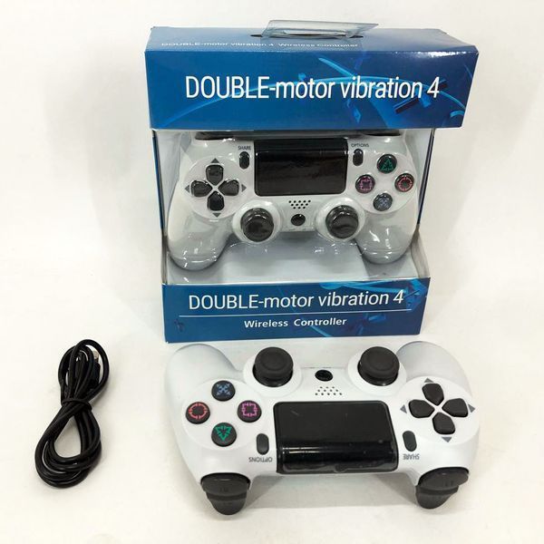 Джойстик DOUBLESHOCK для PS 4, бездротовий ігровий геймпад PS4/PC акумуляторний джойстик. Колір білий 00016337 фото