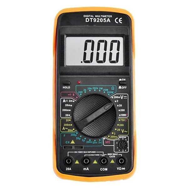 Мультиметр цифровой тестер Digital Multimeter DT9205A со звуком, для автомобиля, хороший мультиметр 00017262 фото