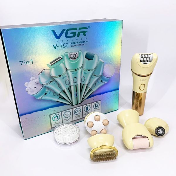 Эпилятор VGR V-756 GOLD 7 в 1 00014876 фото
