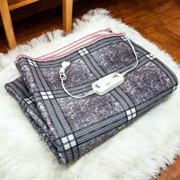 Электропростынь электрическая простынь с подогревом Electric Blanket 150х170см. Цвет: серый с фиолетовым оттенком 00013615 фото