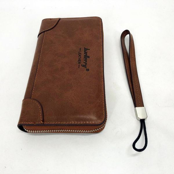 Кошелек кожаный мужской Baellerry leather brown, кошелек мужской для карточек. Цвет: коричневый 00018425 фото