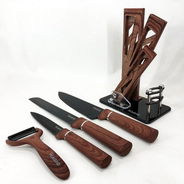 Набор ножей Magio MG-1095 5 предметов, Поварские кухонные ножи набор, Набор ножей для кухни 00018795 фото