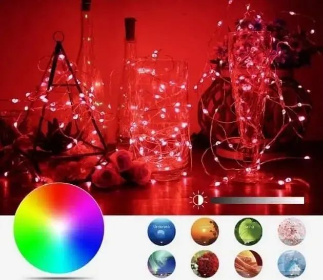 Новорічна розумна світлодіодна гірлянда encora xmas lights, 100led, 10м з керуванням через bluetooth 00024820 фото