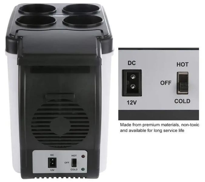 Автомобильный мини-холодильник Cooling and Warming Refrigerator 6L, Холодильник для машины 00016933 фото