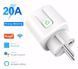 Умная смарт WiFi розетка 20А со счетчиком электроэнергии и таймером Белая Розетка Smart Plug с энергометром 00017400 фото 1
