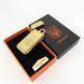 Дуговая электроимпульсная USB зажигалка Герб Украины индикатор заряда, фонарик HL-442. Цвет: золотой 00023413 фото 11