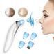 Вакуумный очиститель Derma suction DS Vacuum для профессиональной чистки кожи и пор лица - легкий компактный удобный прибор в использовании + 4 насадки, Белый 00014764 фото 4