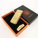 Дуговая электроимпульсная USB зажигалка Герб Украины индикатор заряда, фонарик HL-442. Цвет: золотой 00023413 фото 12