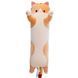 Гигантская мягкая плюшевая игрушка длинный кот батон котейка-подушка 110 см. цвет: коричневый 00015815 фото 3