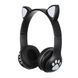 Беспроводные наушники с кошачьими ушками и RGB подсветкой Cat VZV 23M. Цвет: черный 00023807 фото 16
