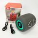 Портативная колонка TG655 5W с RGB подсветкой и ремешком, Громкая блютуз колонка. Цвет: серый 00017236 фото 1