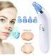 Вакуумный очиститель Derma suction DS Vacuum для профессиональной чистки кожи и пор лица - легкий компактный удобный прибор в использовании + 4 насадки, Белый 00014764 фото 6
