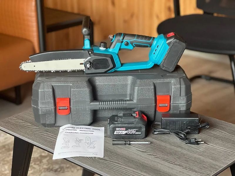 Аккумуляторная мини электрическая Electric chain saw 8 дюймов 00022595 фото