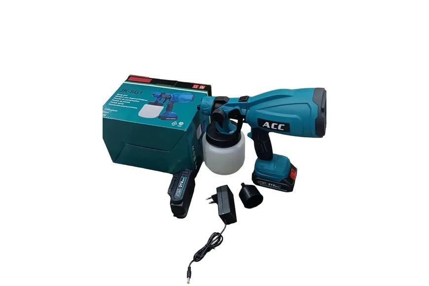 Аккумуляторный краскопульт 2 аккумулятора JK-SG1 00022832 фото