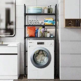 Напольный стеллаж для установки над стиральной машиной 72х25х155 см 00013855 фото