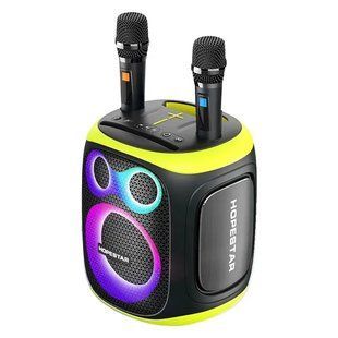 Портативна бездротова колонка Bluetooth Hopestar Party 130 з 2 Мікрофоном Караоке | 120Вт, Bluetooth 00017845 фото