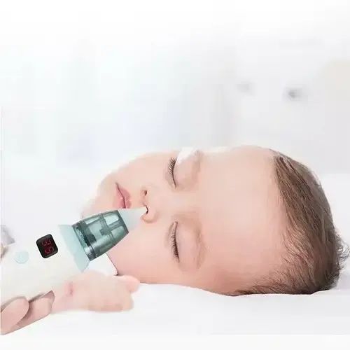 Аспіратор дитячий акумуляторний 2-в-1 BABY NOSE з LED-дисплеєм та регулятором потужності (WO-19) 00015945 фото