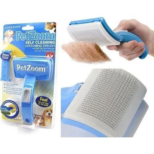 Щетка для животных Pet Zoom Self Cleaning Grooming Brush 00021891 фото