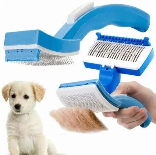 Щетка для животных Pet Zoom Self Cleaning Grooming Brush 00021891 фото