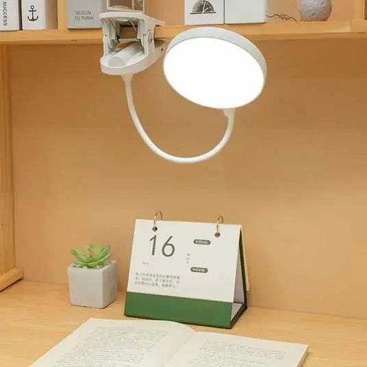 Настольная лампа USB LED гибкая с прищепкой 00023650 фото