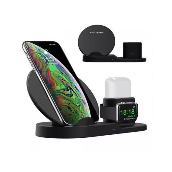 Док-станція зарядна станція Wireless fast charger 3 в 1 00017636 фото