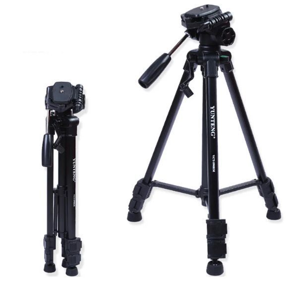 Штатив + пульт дистанційного керування для камери та телефону TRIPOD 3388, штатив тринога, підлоговий штатив, студійна стійка 00012597 фото