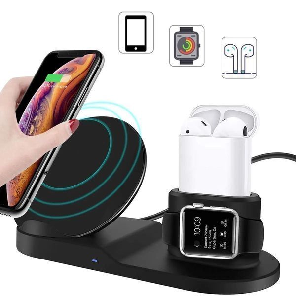 Док-станція зарядна станція Wireless fast charger 3 в 1 00017636 фото