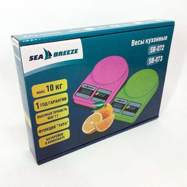 Весы кухонные SeaBreeze SB-071, Электрические кухонные весы, Точные кухонные весы. Цвет: желтый 00018796 фото