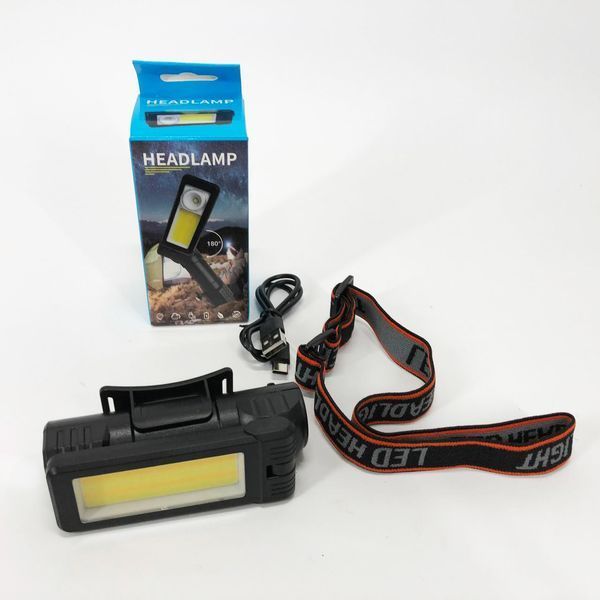 Фонарь WORKLIGHT 2 в 1 5305-COB(WHITE+YELLOW), Мощный фонарь для рыбалки, Мощный фонарь на голову 00023072 фото