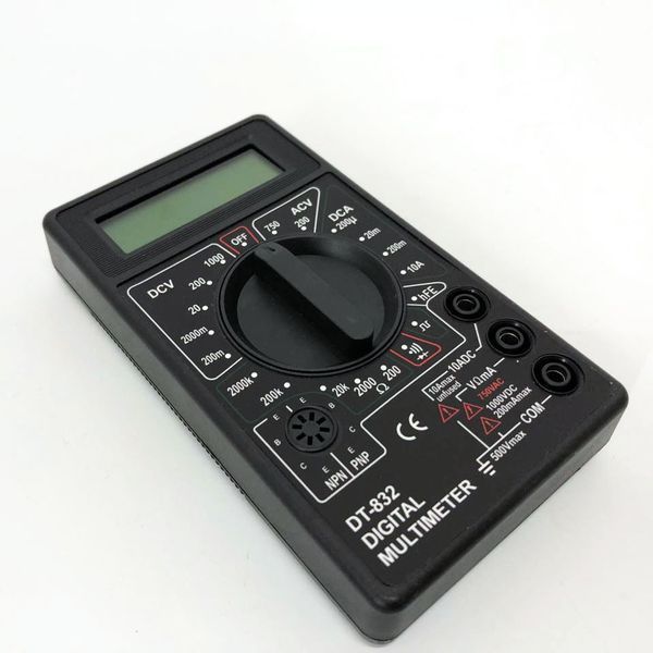 Мультиметр цифровой тестер Digital DT-832 со звуковой прозвонкой, тестер напряжения цифровой 00017263 фото