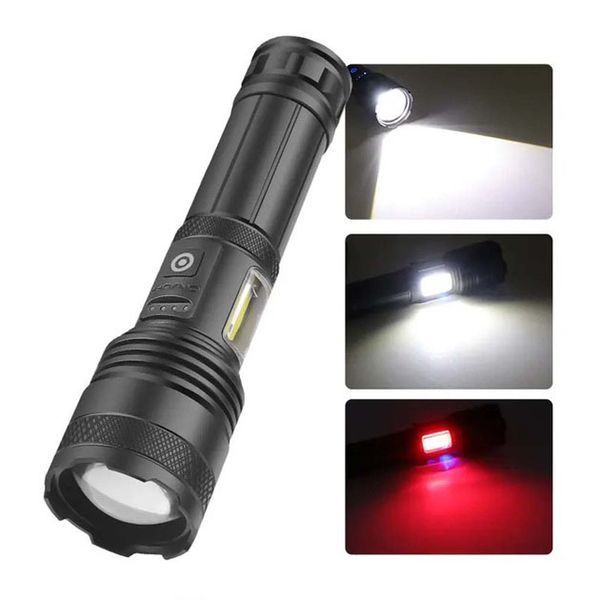 Фонарик PLD-P815 White Laser LED PM10-TG+COB, Фонарик тактический аккумуляторный ручной 00022949 фото